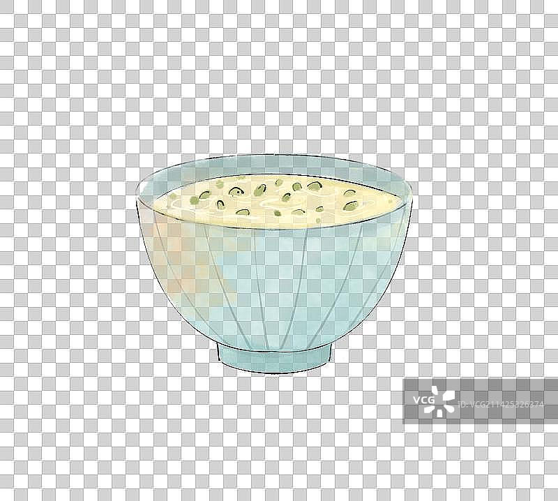 水墨风手绘绿豆汤图片素材
