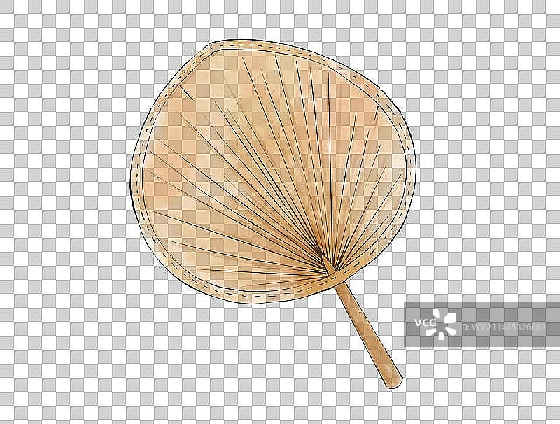 水墨风手绘蒲扇图片素材