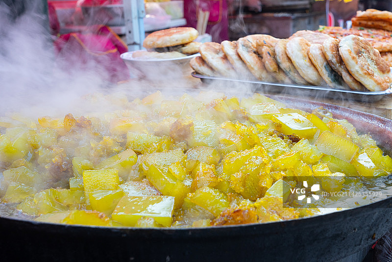 炒红薯凉粉图片素材