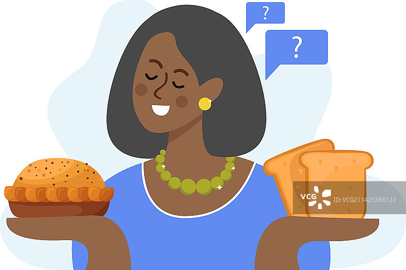 扁平风烘焙面包概念图片素材