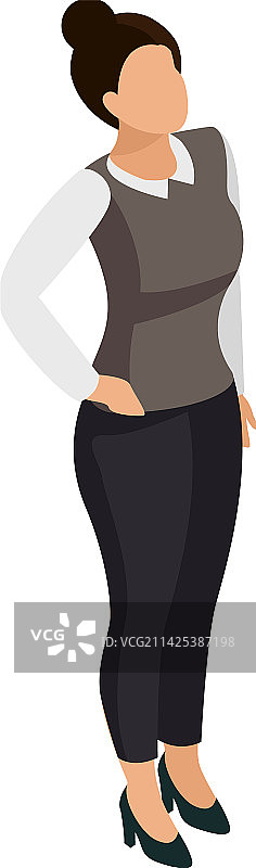 站立的办公室女性场景图片素材