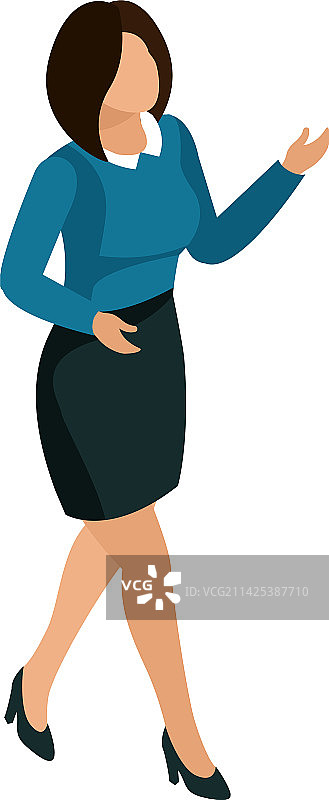行走的办公室女性图片素材