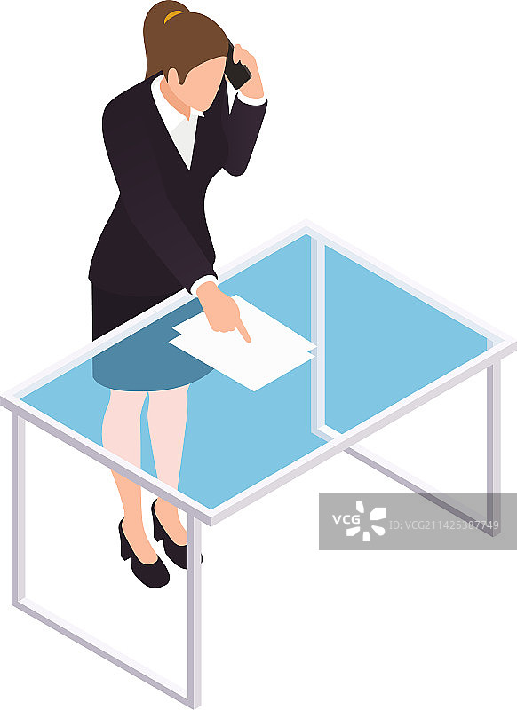 女性资助代理人构成图片素材