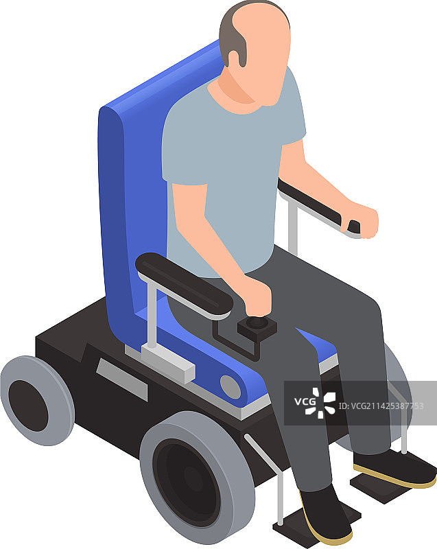 电动轮椅男人图片素材