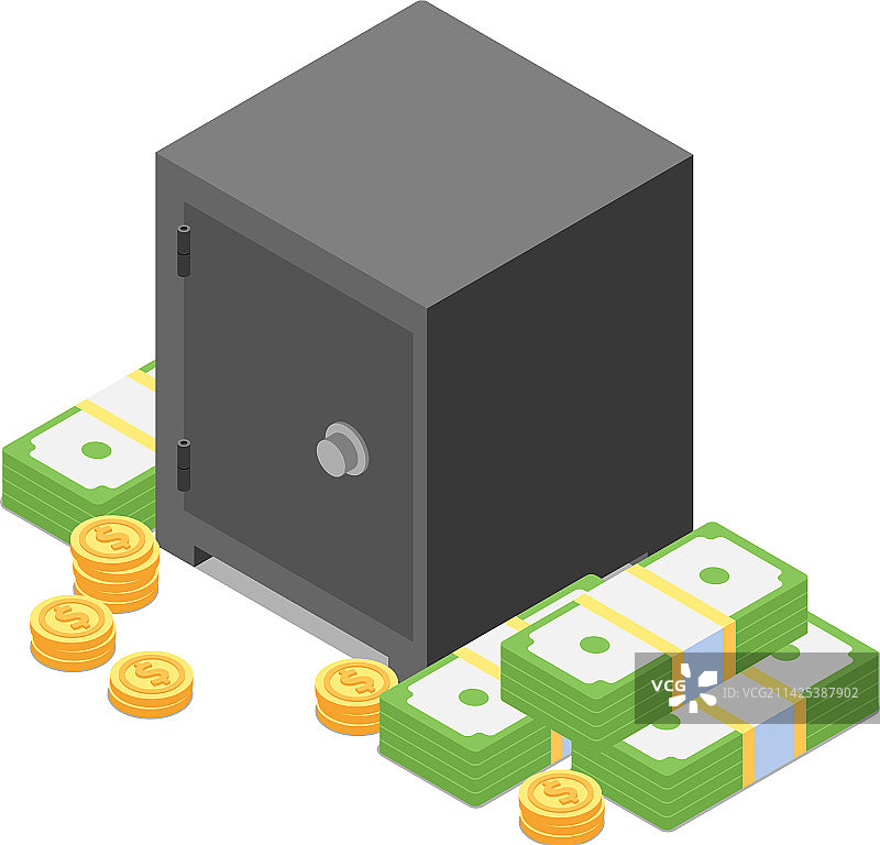 保险箱构成图片素材