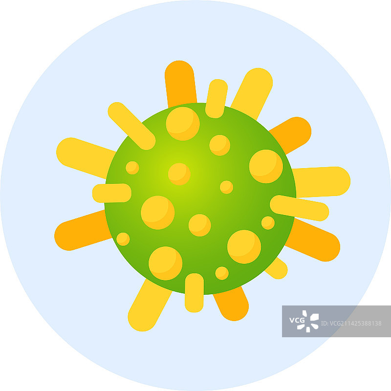 彩色病毒细胞构成图片素材