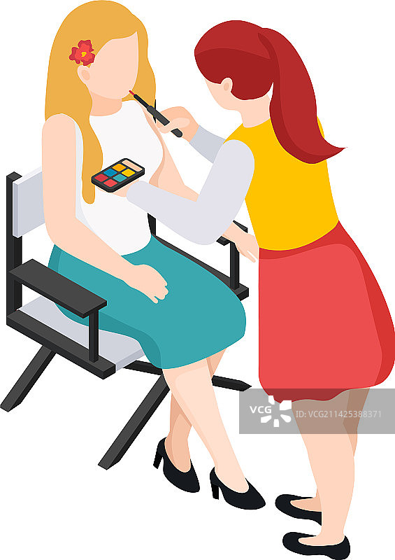 电影院面部彩绘作品图片素材