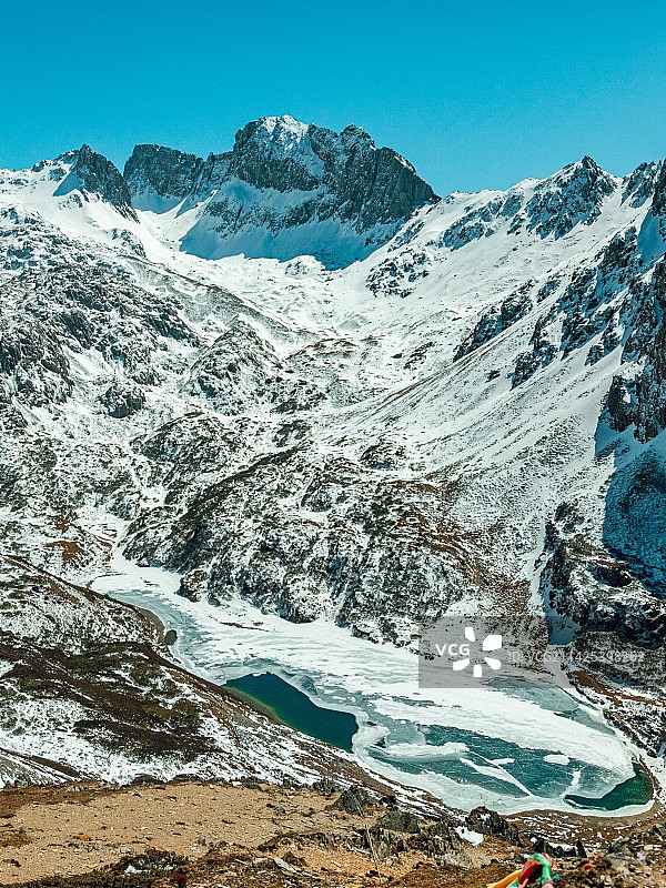 冬季的阿布吉措图片素材