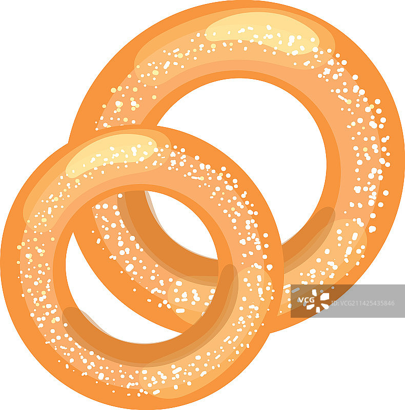 卡通百吉饼图标早餐图片素材