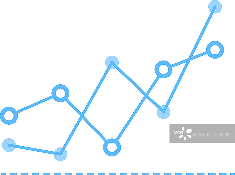 折线图仪表板元素点图图标图片素材