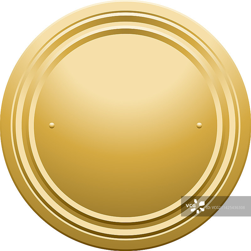 金色金属徽章图片素材