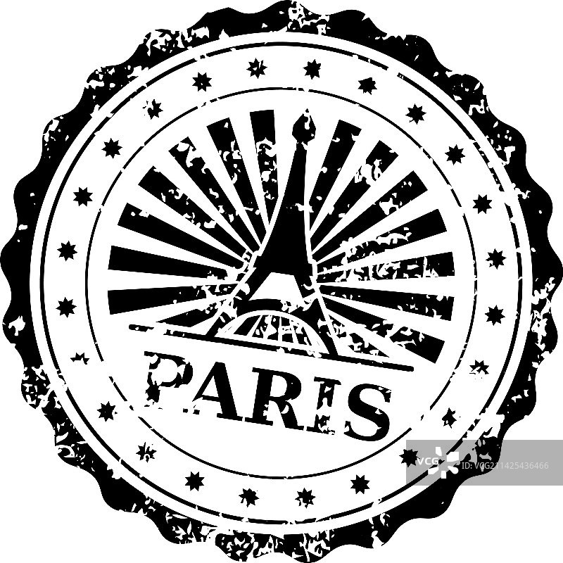 巴黎邮政印章复古橡胶印章图片素材