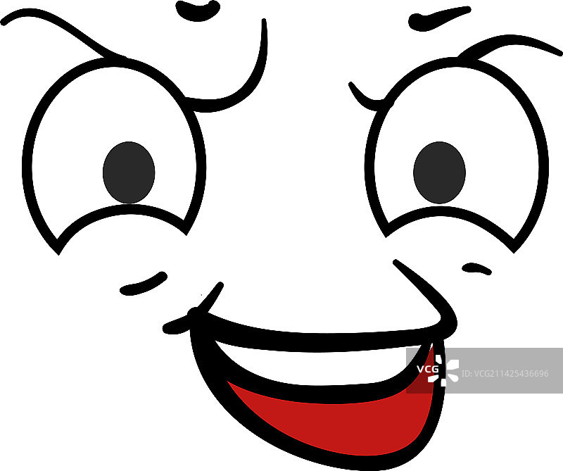 邪恶笑容的Emoji滑稽漫画表情图片素材