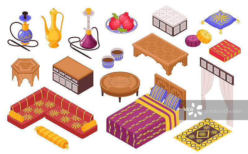 中东家具套装图片素材