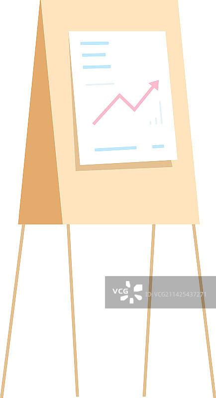 商务图表演示板财务增长图片素材