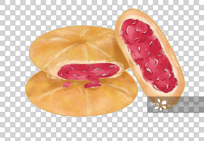 鲜花饼图片素材