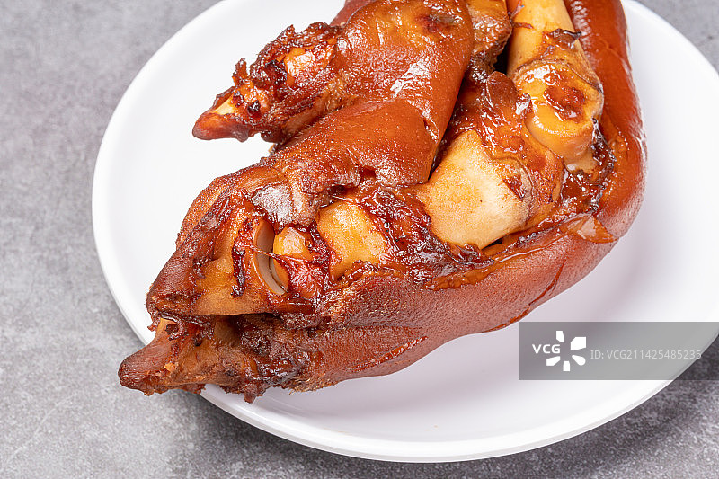 红烧猪手，传统美食，红烧猪蹄图片素材