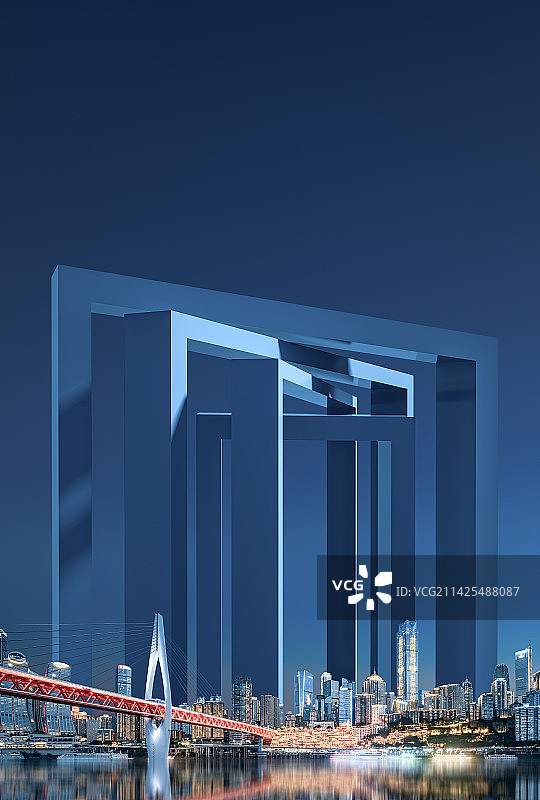 重庆城市建筑商务场景图片素材