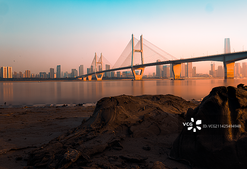 武汉长江二桥图片素材