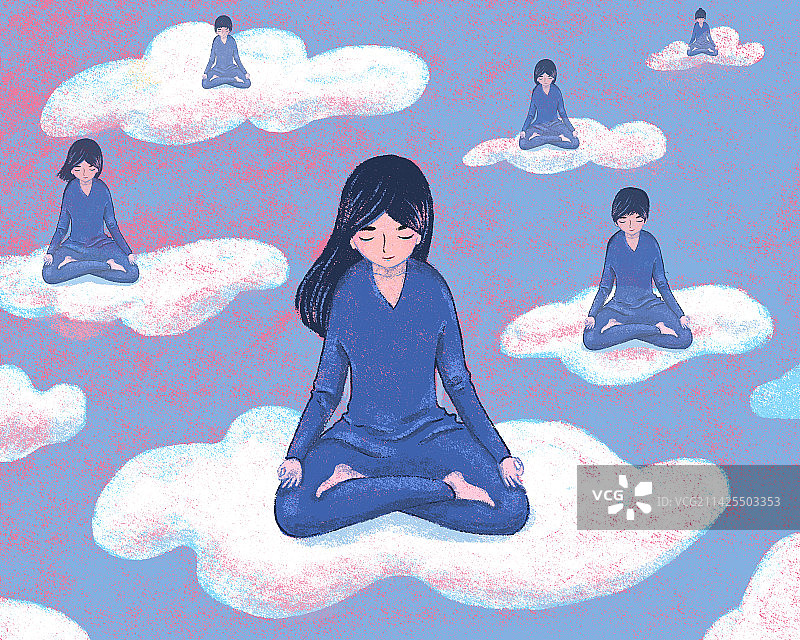 正念内观图片素材