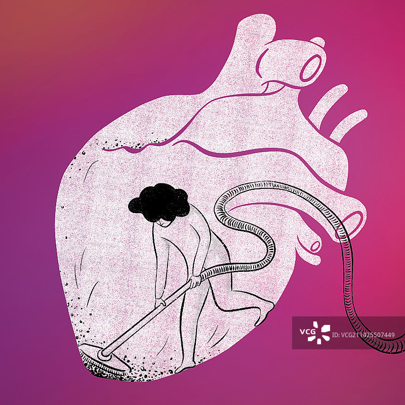 清理自己的心图片素材