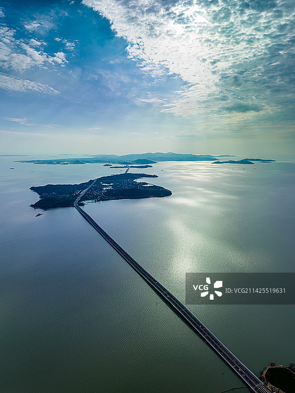 苏州太湖大桥航拍图片素材