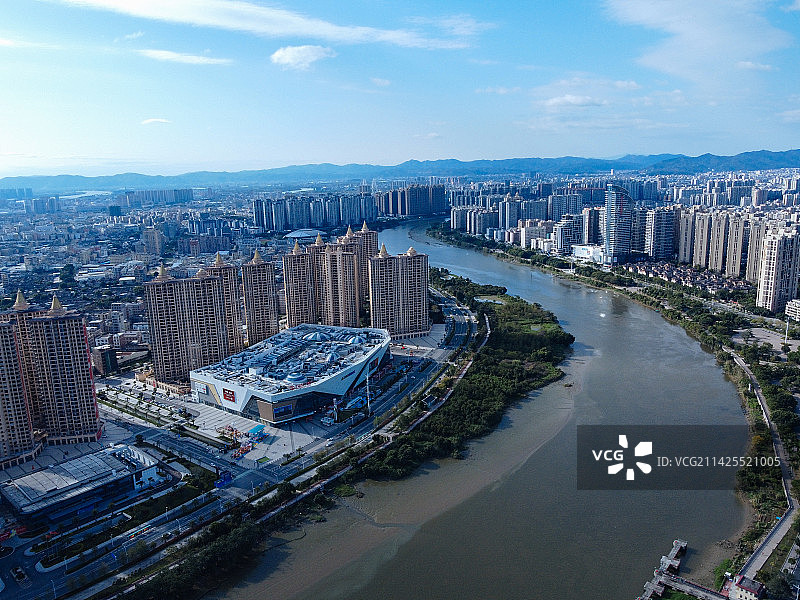 揭阳 揭阳楼广场 万达广场 汇金中心 榕江 揭东大道 榕城区图片素材