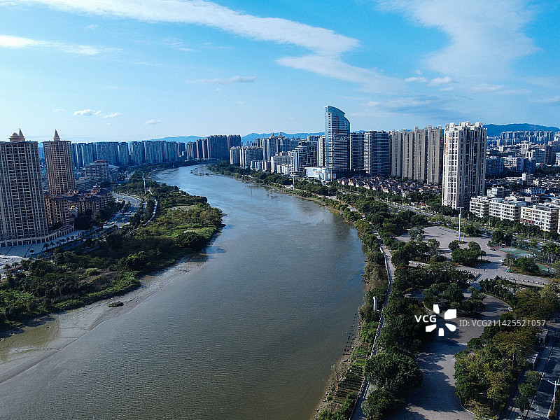 揭阳 揭阳楼广场 万达广场 汇金中心 榕江 揭东大道 榕城区图片素材