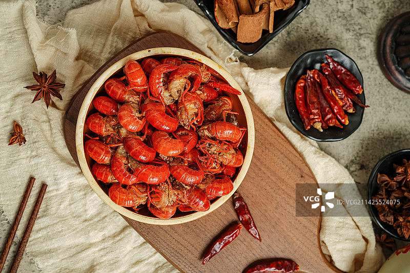 小龙虾虾尾电商产品美食拍摄图片素材