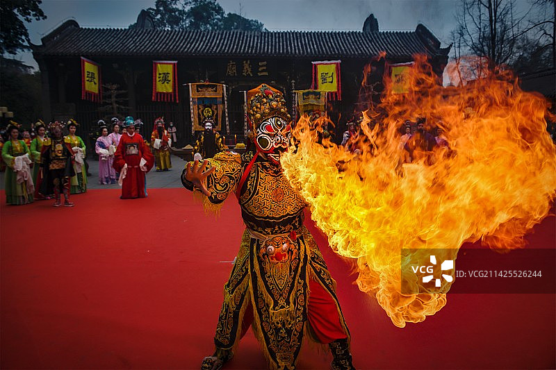 武侯祠古蜀祭祀图片素材