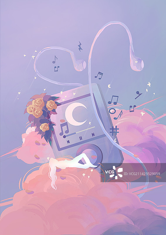 聆听——音乐催眠图片素材