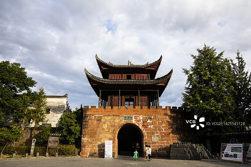 黔阳古城中正门图片素材