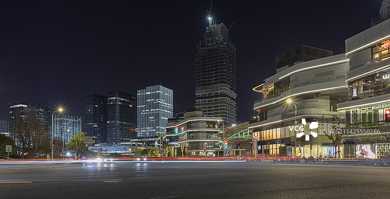 上海前滩太古里夜景图片素材