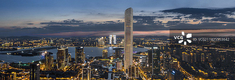 苏州工业园区全景图片素材