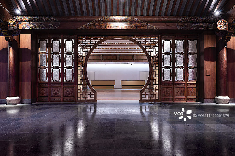现代仿古内建筑图片素材