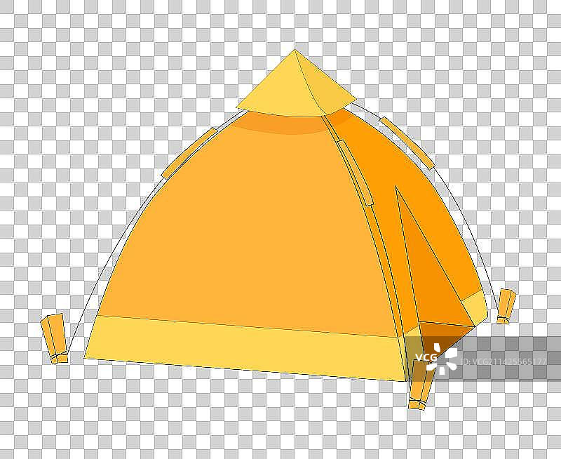 春天春游秋游帐篷露营春游踏青扁平矢量插画免抠元素图片素材