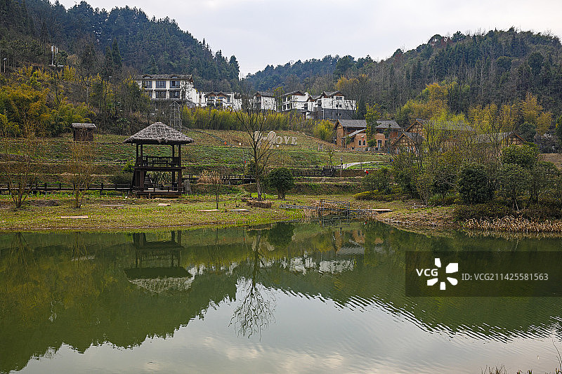 贵州省贵阳清镇市乡愁贵州旅游景区，乡愁贵州图片素材
