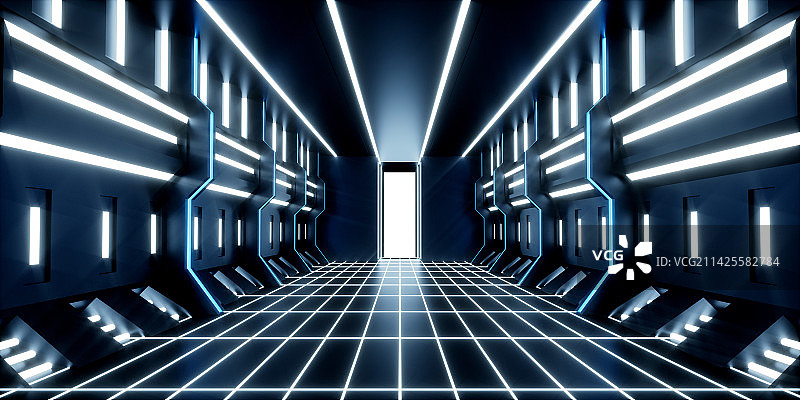 酷炫光科技空间场景图片素材