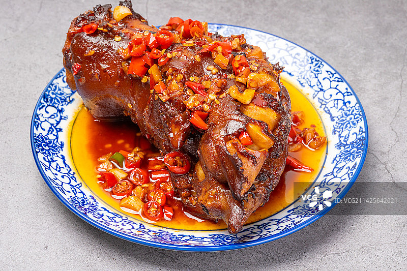 餐饮美食菜品，红烧猪蹄，红烧猪手，传统美食图片素材