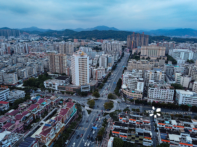 潮州市 民主大厦 新阳路 银丰花园 潮州体育馆 人民广场 潮枫路图片素材