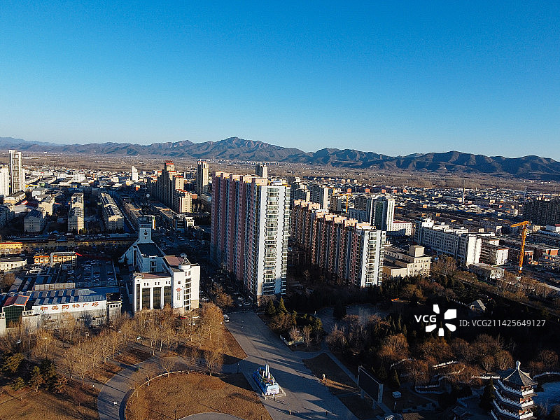 平谷区  世纪广场 人民公园 北京市 信息大厦图片素材