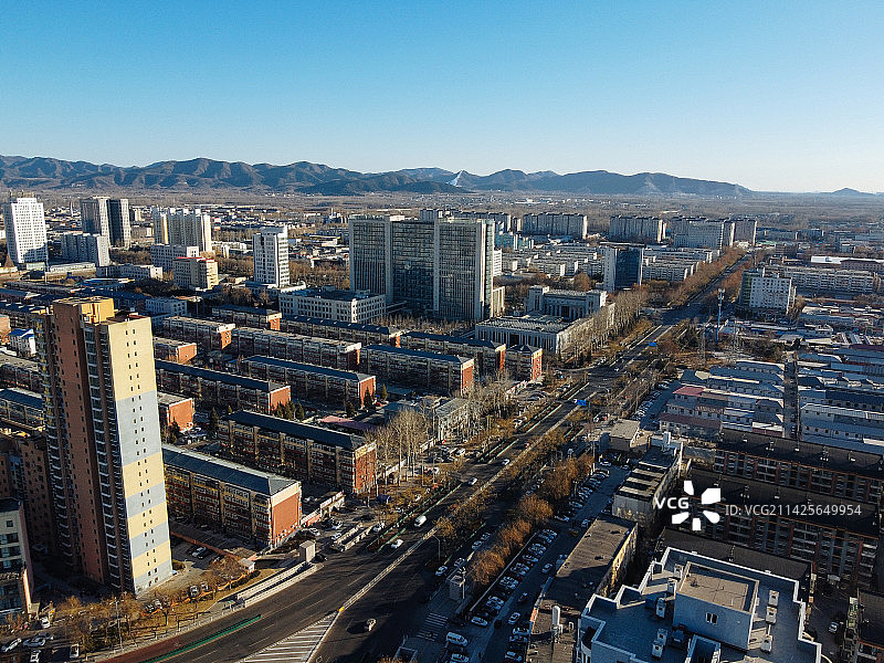 平谷区 地标 航拍 北京市 体育中心图片素材