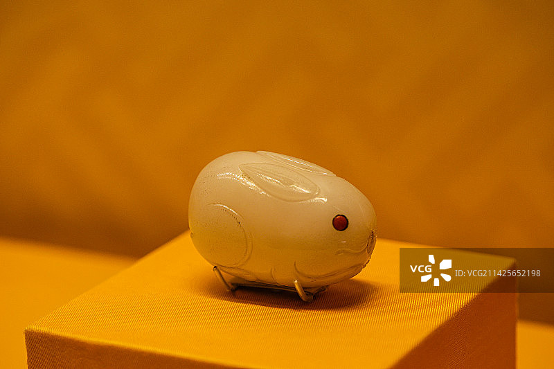 国家博物馆馆藏玉石兔子一组图片素材