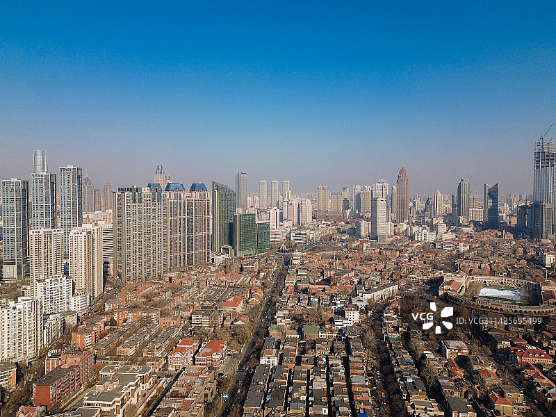 天津 民园广场 营道口 中心公园 津湾广场 和平路图片素材