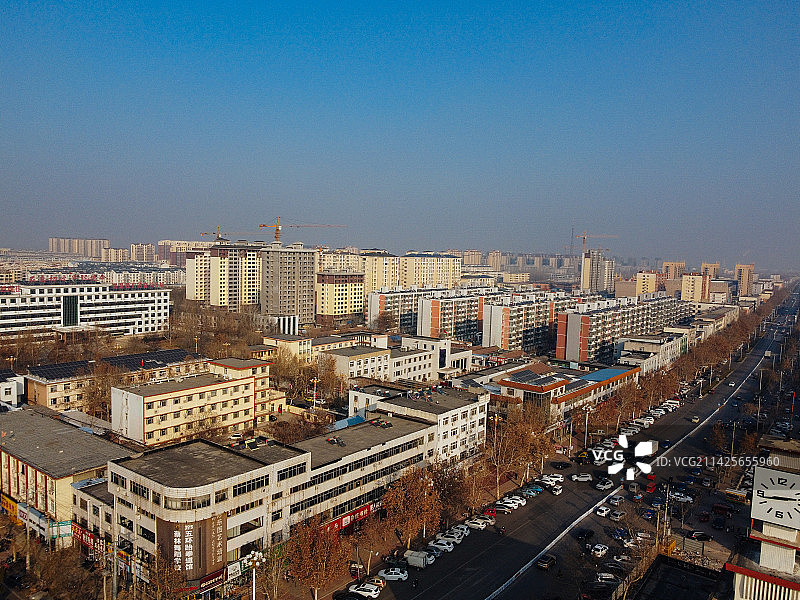 吴桥县 杂技大世界 江湖文化城 桑园镇 地标 航拍图片素材