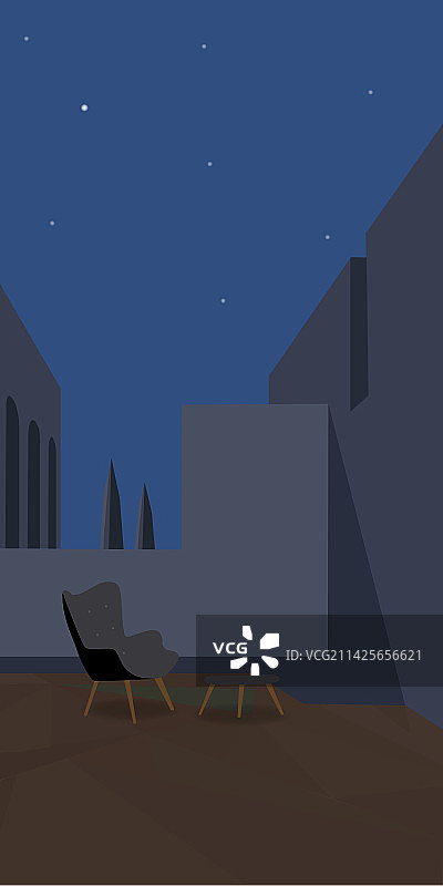 春天的夜晚图片素材