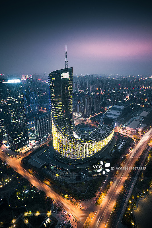 合肥天鹅湖广电中心图片素材