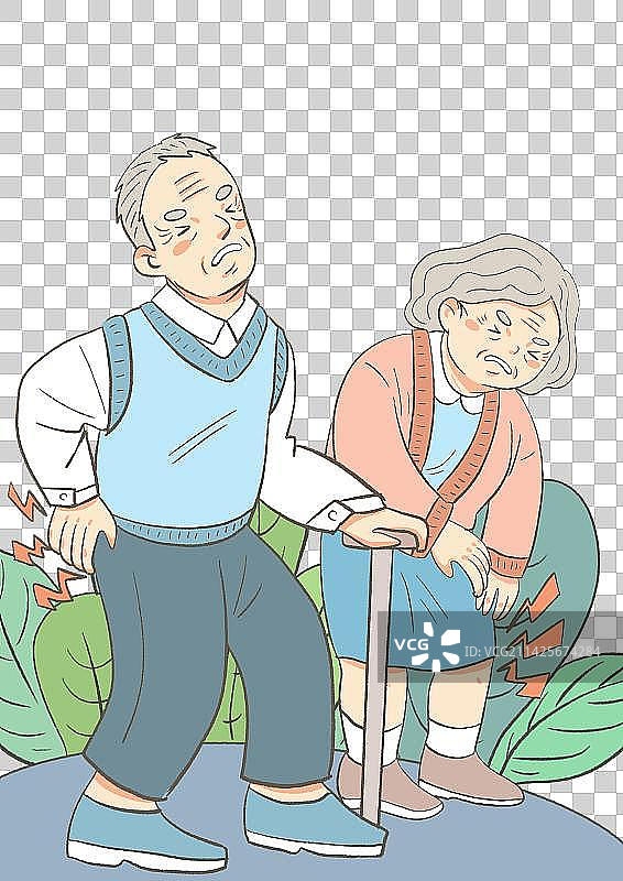 老年人身体疾病图片素材