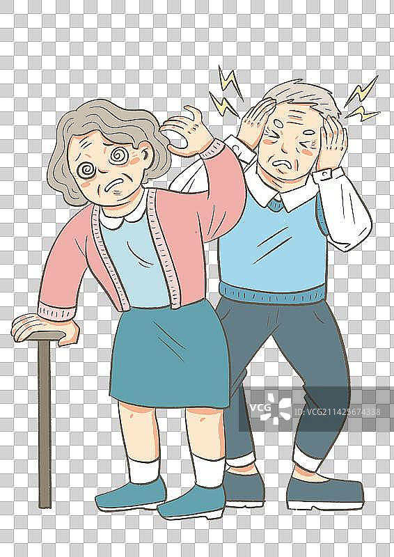 老年人身体疾病图片素材