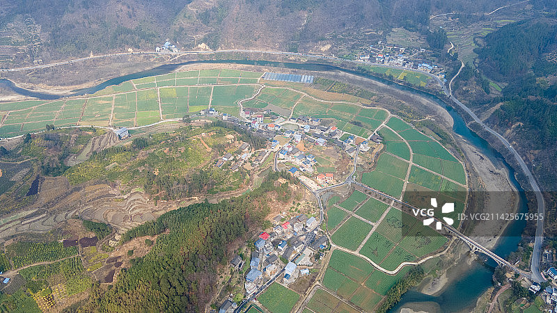 贵州岑巩：花开乡村景色美图片素材